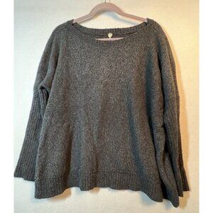 Margaret O’Leary Sweater Womens Size 1 Gray Merino Wool Boatneck Knit